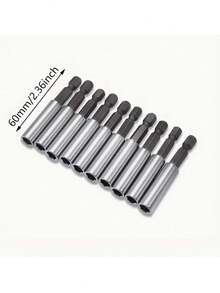 10 chiếc, 60mm/2.36in Bộ giá đỡ mũi tuốc nơ vít mở rộng từ tính - 1/4 "" Hex Shank Nhả nhanh, nâng cao hiệu suất công cụ điện của bạn - Lý tưởng cho máy khoan, ốc vít & đai ốc" - Nhiều màu - Xem 7