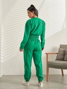 Women Two-Piece Outfits - màu xanh lá - Xem 3