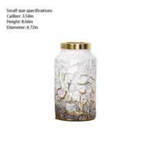 Nordic Style Ceramic Vase With Electroplated Finish, High-End Decorative Flower Vase For Living Room And Home, Suitable For Flower Arrangement - Multicolor - View 5