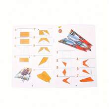 1 Box Of 32 Sheets Double-Sided Color Printed Foldable DIY Origami With Fold Lines, Comes With A Paper Airplane Tutorial Booklet, Promotes Children's Hands-On Ability, Suitable For Office, School, Drawing, Students, Markers, Stationery, Boys, Girls And School Supplies - Paper Plane - View 4
