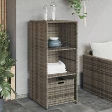 Outdoor Storage Benches - Light Grey - View 1