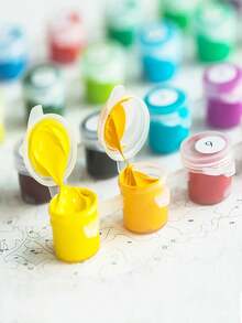 个性化 DIY 公主数字油画套装，一幅精心绘制的油画，通过色彩展示您的个性化，选择一幅画来装饰您的空间。 - 寶藍色 - 查看 4