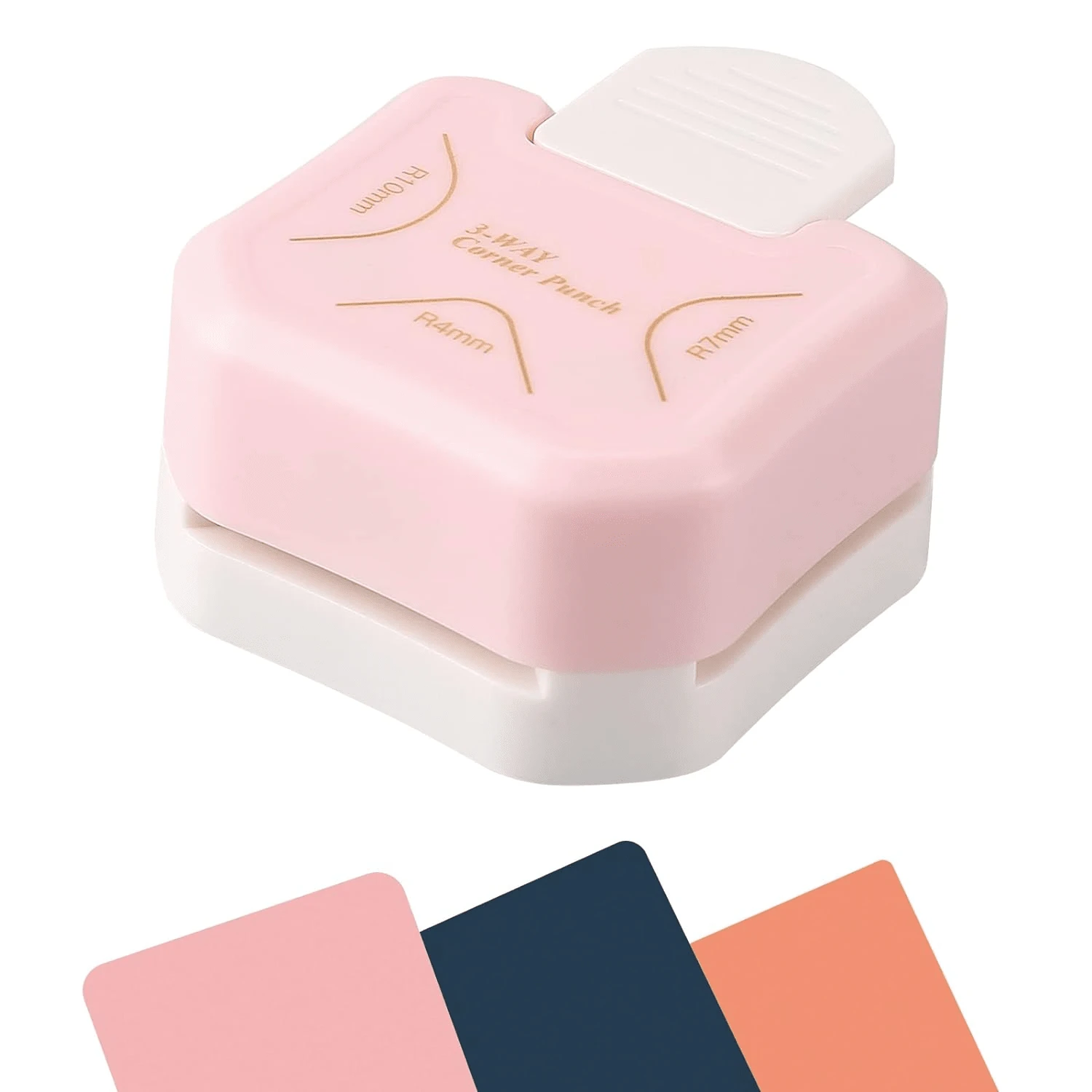 3 Way Corner Rounder Punch, 4mm, 7mm, 10mm 3 In 1 Corner Rounder For Paper Crafts, Envelope Punch Board,Hole Puncher, Laminate, DIY Projects, Photo Cutter,Card Making And Scrapbooking