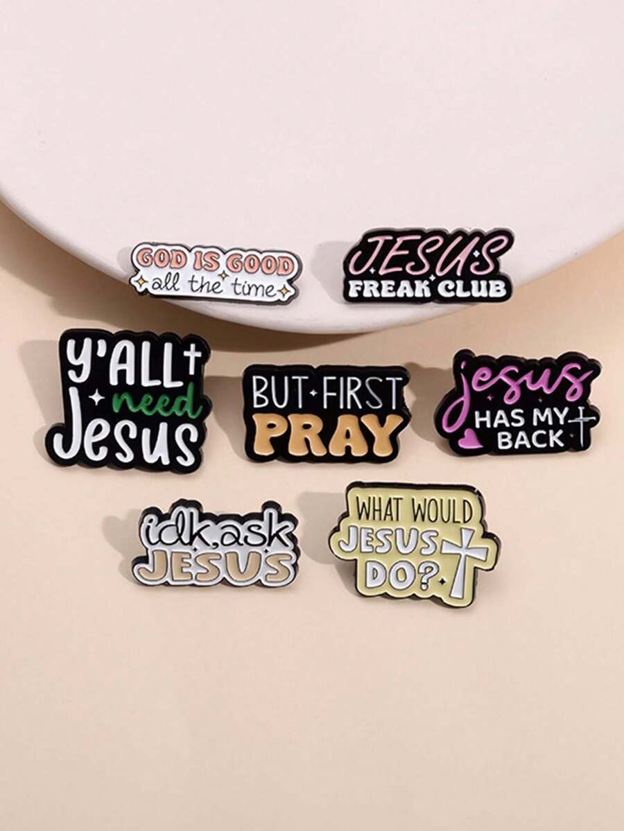 1個男女創意紀念胸針，有意義的幾何圖案服飾配件，可用作領針、圍巾扣或金屬徽章 - 彩色 - 查看 1