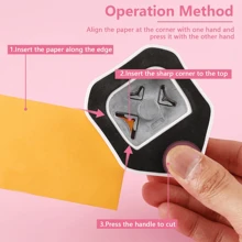 3 Way Corner Rounder Punch, 4mm, 7mm, 10mm 3 In 1 Corner Rounder For Paper Crafts, Envelope Punch Board,Hole Puncher, Laminate, DIY Projects, Photo Cutter,Card Making And Scrapbooking