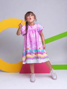 Young Girls Dresses - Baby Pink - View 2