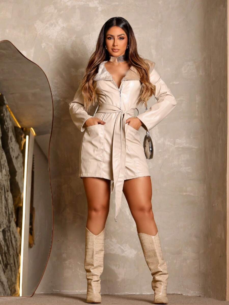 Women Coats - Màu be - Xem 1
