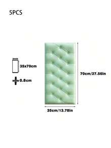 1/5/10pcs Anti-Collision Foam Wallpaper Self-Adhesive Soft Package 3D Wall Sticker Wall Edge Sticker Wall Thickening Pad For Headboard
