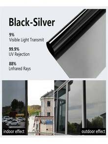 One Way Window Film: Reflective Window UV Film, Mirror Anti Glare Window Film Privacy One Way Clear Heat Control Window Tint Film Sun Blocker For Home, Office - Multicolor - View 32