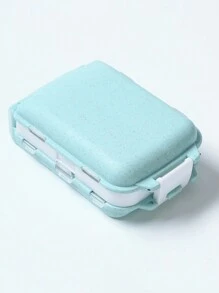 便攜式藥盒，適用於旅行，防潮藥物收納盒，男女適用，藥物計劃器，日常口袋式藥盒，可容納維生素、藥物、補品，家庭旅行必備配件，適用於戶外辦公和返校學生