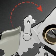 7吋工業電工剝線鉗，電線剪切剝線鉗工具 - 灰色 - 查看 9