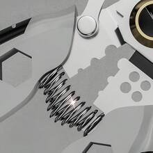 7吋工業電工剝線鉗，電線剪切剝線鉗工具 - 灰色 - 查看 8