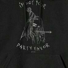 Billie Eilish Unisex Adult Party Favor Hoodie (Black) - Black - View 2