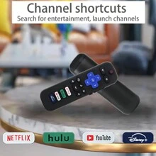 Control remoto de repuesto solo para TV Roku, compatible con Roku/Hisense Roku/Onn Roku/Sharp Roku/Element Roku/Westinghouse Roku/ Series de TV inteligentes Roku (no para Roku Stick y Roku Box) - Negro - Ver 6