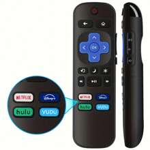 Control remoto de repuesto solo para TV Roku, compatible con Roku/Hisense Roku/Onn Roku/Sharp Roku/Element Roku/Westinghouse Roku/ Series de TV inteligentes Roku (no para Roku Stick y Roku Box) - Negro - Ver 5