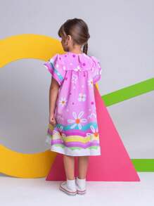 Young Girls Dresses - Baby Pink - View 3