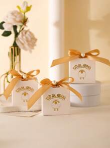 10/30入組新款伊德哈杀礼盒羊形状巧克力糖果盒子，节日派对礼品包装盒 - 銀色 - 查看 8