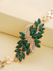 1pc Crystal & Rhinestone Decor S-Shaped Bracelet