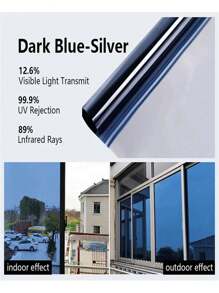 Window Film Privacy, One Way Mirror Film Self-Adhesive Reflective Window Film Anti Glare Privacy Film For Glass Windows Bathroom Window Tint Film UV Blocking For Home Office - Multicolor - View 39