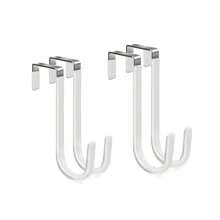 Móc Trên Cửa, Móc Treo Cửa, Bề Mặt Cao Su Mềm Chống Trầy Xước, Móc Cửa Chịu Lực Cho Phòng Tắm, Phòng Khách, Nhà Bếp Treo Quần Áo, Khăn, Mũ - Nhiều màu - Xem 19