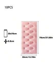 1/5/10pcs Anti-Collision Foam Wallpaper Self-Adhesive Soft Package 3D Wall Sticker Wall Edge Sticker Wall Thickening Pad For Headboard