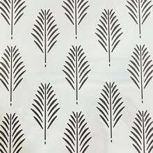 Reusable, Durable, Laser Cut Fern Pattern Wall Stencil Looks Beautiful In Any Interior Design - White - View 7