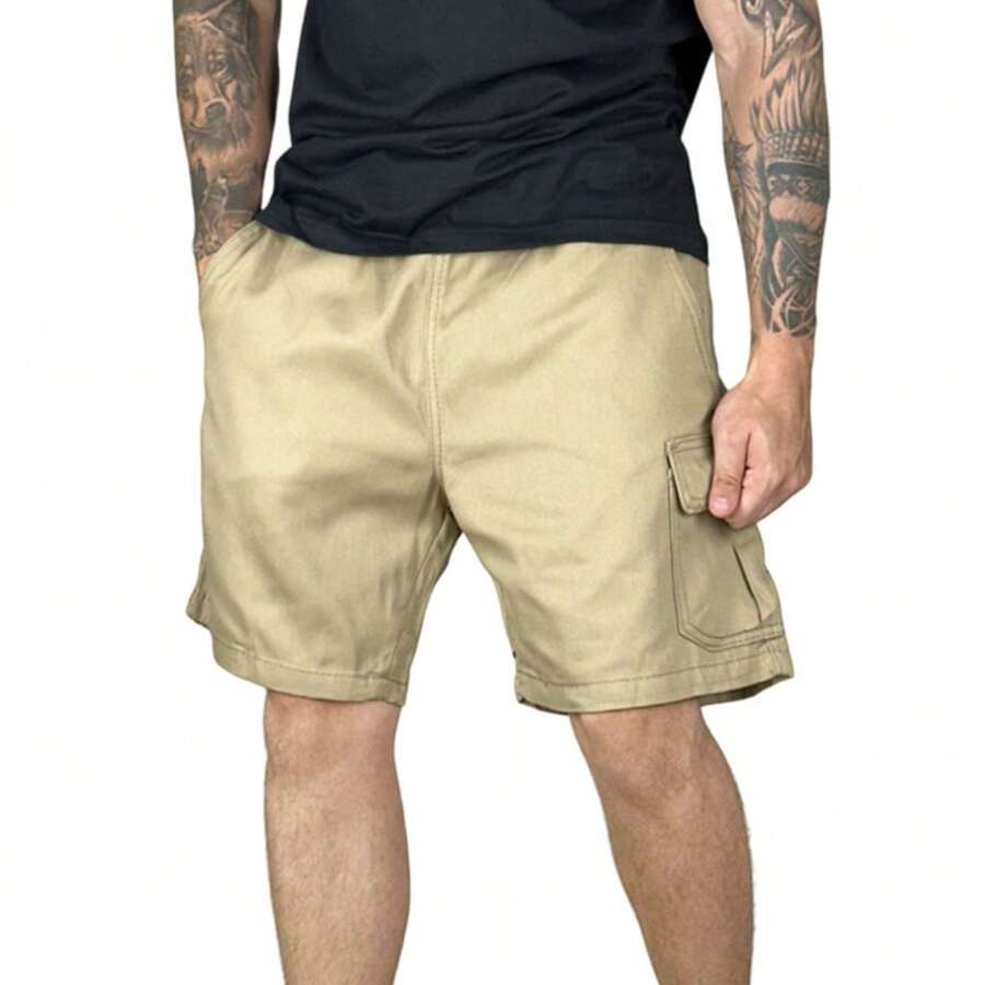 Men Shorts - Màu Khaki - Xem 1