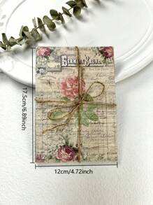 1 Booklet Vintage Manuscript Letter Background Material Paper For Junk Journal Scrapbooking Decorative Collage Material Paper, 30 Sheets Back To School - Multicolor - View 5