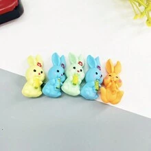 1 modelo de juguete de conejito de goma suave TPR, muñeco de conejo - multicolor - Ver 12