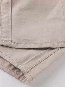LEDUNTINO [Frühling/Sommer] Herren Mode Button-up Lässiges Outdoor Hemd, Einfarbig Grün, Sport, Cargo, Freundesgeschenk, Herren Langarm Hemd für Frühling Herbst, Mehrfarbig, Doppelte Tasche, Hemd mit Kragen für Frühling Herbst Kleidung - Beige - Übersicht 8