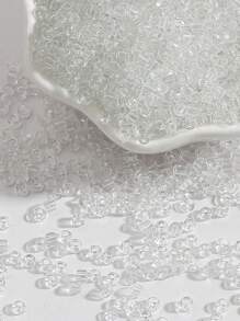 beadia 30g Transparent Glass Rice Beads 2/3/4mm, Optional For Making Summer Bracelets, Necklaces, Earrings, Jewelry, DIY Handmade Materials