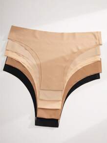 Kit com 10 Calcinhas Femininas Sem Costura Microfibra