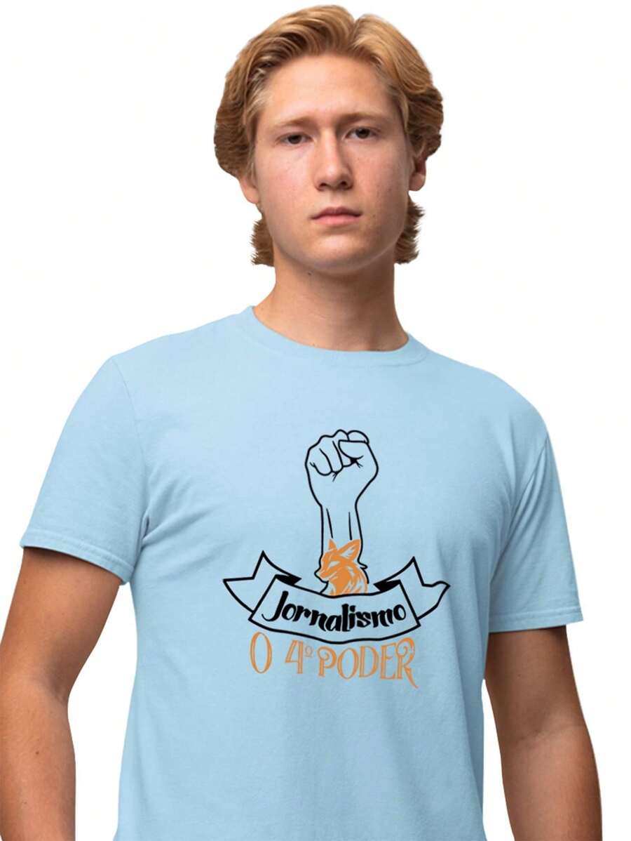 Men T-Shirts - Màu xanh nhạt - Xem 1