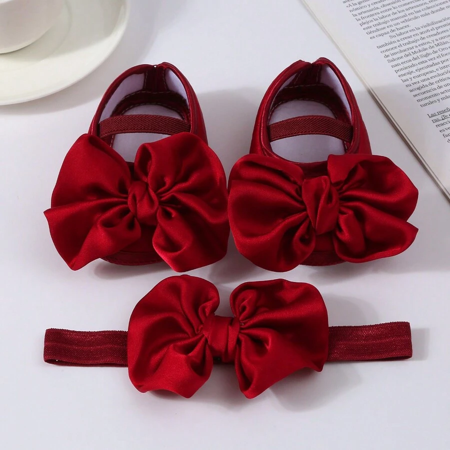 1pc Baby Bow Headband + 1 Pair Toddler Socks, Baby Birthday Gift Love Valentine