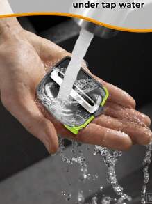 1pc Finger Grip Vegetable Peeler, Silicone Mini Kitchen Potato And Fruit Peeler Tool With Cute Design - Multicolor - View 5