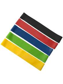 1Set Yoga Resistance Band Booty Hip Band Elastic Exercise Band - Multicolor - View 5