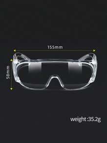 Anti-Fog And Windproof Goggles For Nail Art-Protective Eyewear For Dust-Proof, Splash-Proof And Debris-Resistant, Acrylic Eye Mask With High Definition, Transparent And Anti-Fog Performance, Designed For Nail Salons And Nail Workers