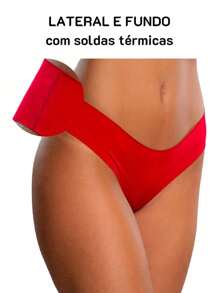 Kit com 10 Calcinhas Femininas Sem Costura Microfibra
