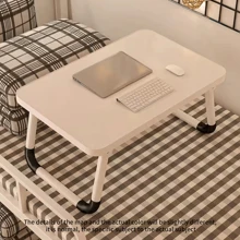 Foldable Laptop Desk Bed Table For Study And Working, Suitable For Bedroom And Balcony - Multicolor - View 4