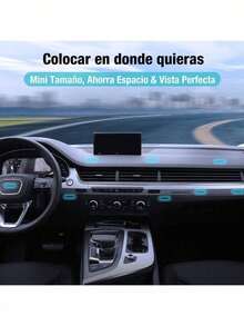 Soporte Celular Auto Magnetico Con 6 Imán Para Celular Coche - Negro - Ver 5