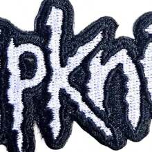 Slipknot Logo Cut Out Iron On Patch (Black/White) - Black and White - View 2
