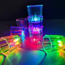 Light Up Shot Glass Party Gift Adult Party Shot Glass LED Flashing Night Light Drinking Cup Suitable For Birthday Christmas Halloween Wedding Festival - Transparent - View 4