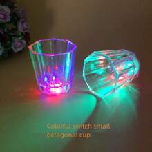 Light Up Shot Glass Party Gift Adult Party Shot Glass LED Flashing Night Light Drinking Cup Suitable For Birthday Christmas Halloween Wedding Festival - Transparent - View 7