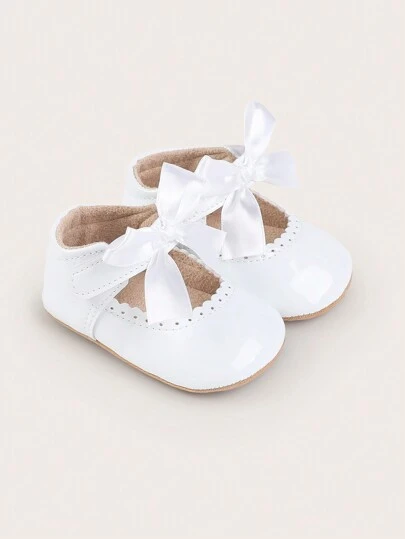 Soft Bottom Baby Girls' Flat Shoes, Anti-Slip And Breathable, Suitable For Spring And Autumn, 0-1 Years Old, Perfect For Newborn And 0-6/12 Months Infants' First Walking Shoes
