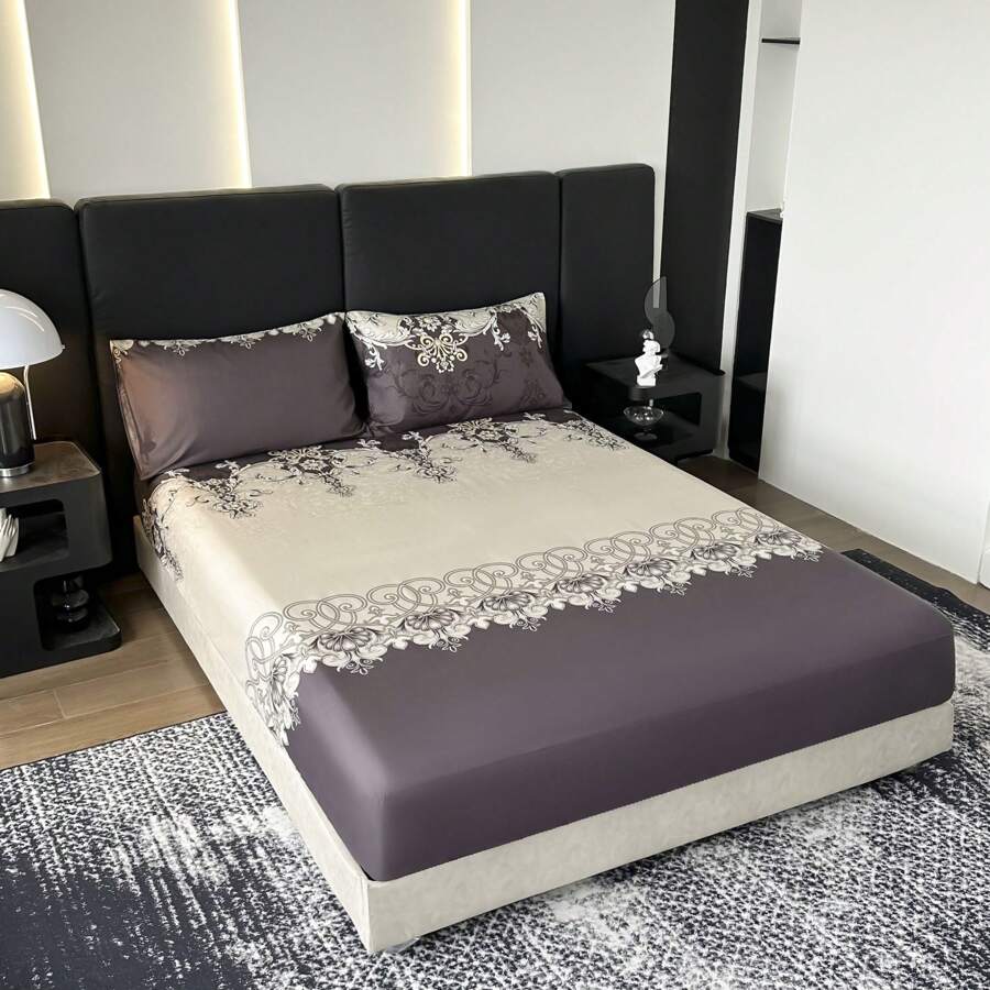 1pc Printed Fitted Sheet [Pillowcase Not Included]