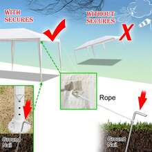 Party Tent Outdoor Canopy Tent White Wedding Tent Heavy Duty Waterproof Patio Gazebo Tents For Parties With Removable Sidewalls Perfect For Holiday Birthday Graduation BBQ - 3*6m 4 sides - View 6