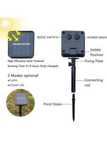 1pc One Drag Four Solar Butterfly Lights, One Drag Four Chrysanthemum Lights, Tree Vine Backyard Decoration Outdoor Solar Lights, Garden Garden Lawn Decorative Lights