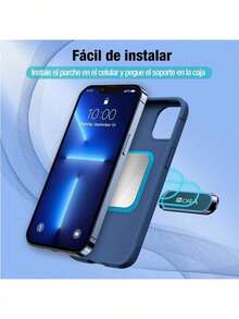 Soporte Celular Auto Magnetico Con 6 Imán Para Celular Coche - Negro - Ver 3