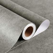 1 卷灰色混凝土壁纸 DIY 哑光厚灰色水泥接触纸剥离粘贴台面纸可移除防水粘性家具贴纸工业风格乙烯基墙纸 15.7x393.7 英寸，翻新贴纸剥离墙板，墙纸，壁纸，春季装饰物品刷新您的家，拉玛装饰贴纸 - 淺灰色 - 查看 8