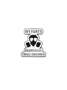 MY FARTS HOSPITALIZE MAŁYCH DZIECI Zabawna broszka przypinka, odpowiedni prezent dla przyjaciół do noszenia na co dzień, unisex